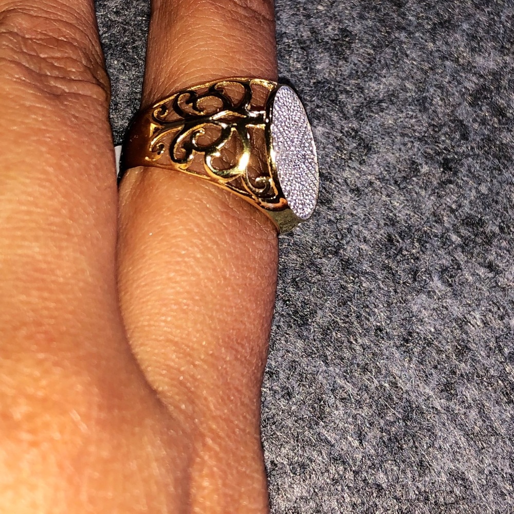 Men’s custom made real diamond pinky ring .54cttw - Picture 3 of 7